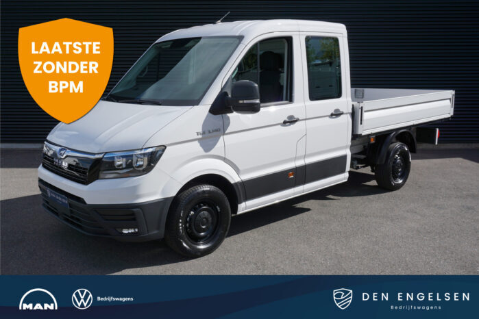 MAN TGE 3.140 | L3 Pick-Up DC | 7 Zitplaatsen | App-Connect | Cruise | Open Laadbak