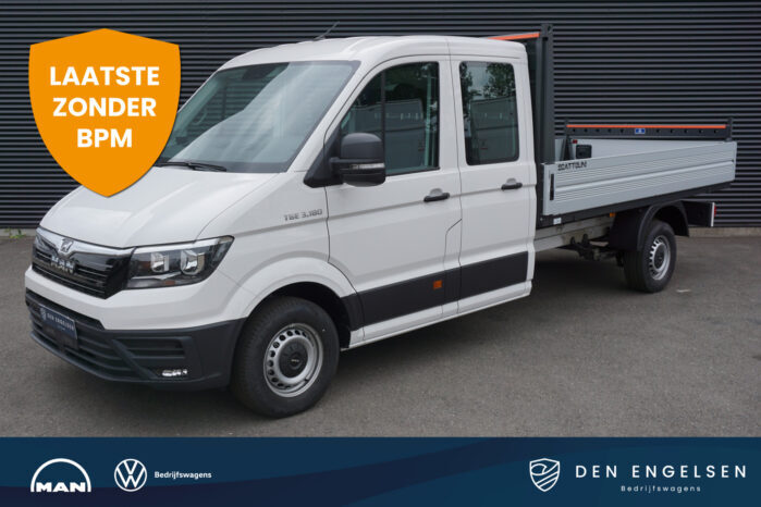 MAN TGE 3.180 | AUT | 3,5T Trekvermogen | ACC | Apple Carplay | Pick-Up | Open Laadbak